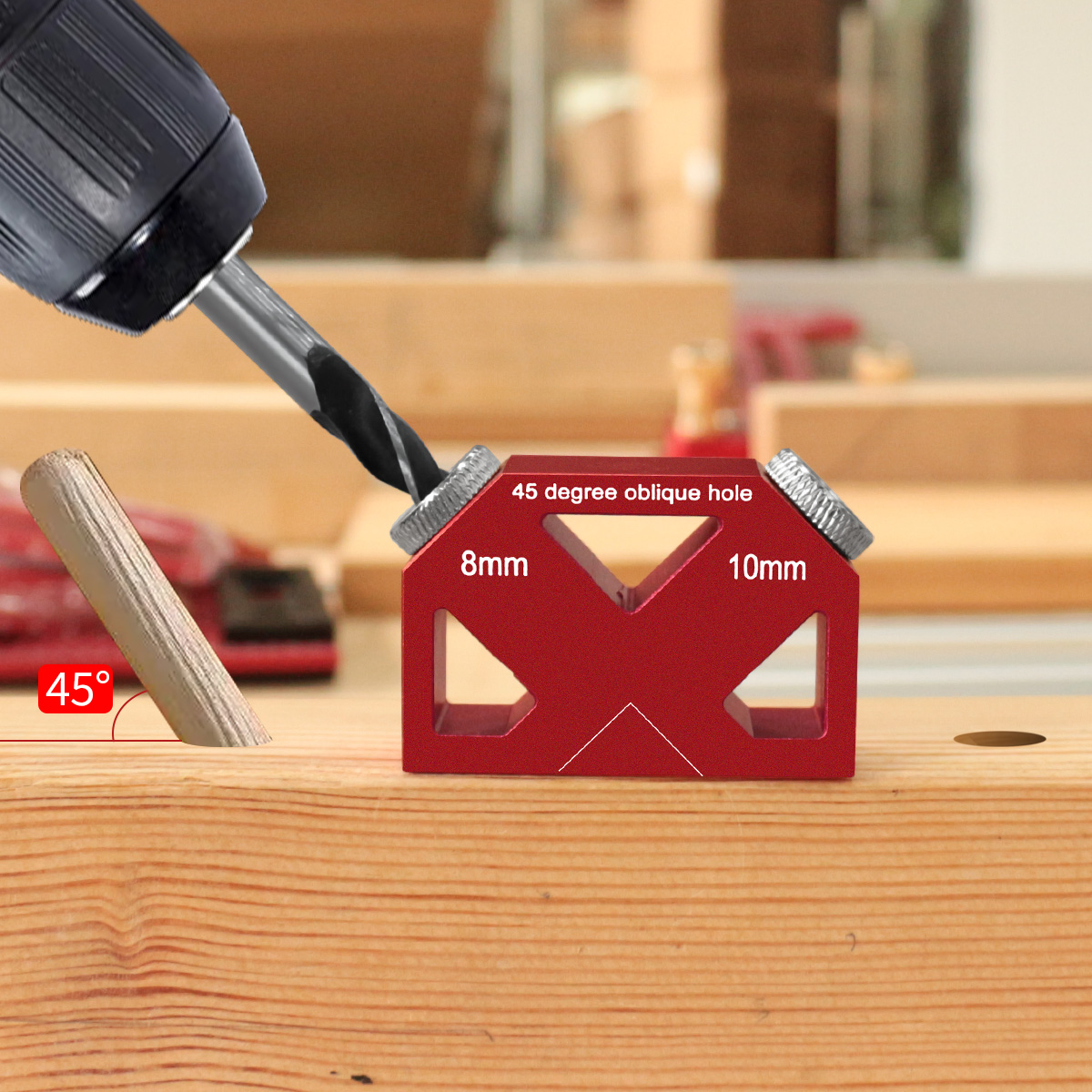 Woodworking Hacks - 45 ° Localizador oblíquo do posicionador