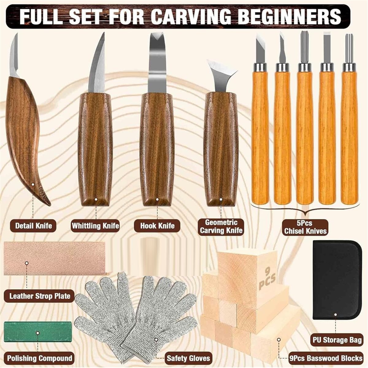 Woodworking Kits For Beginners - Conjunto de Ferramentas para Trabalhos em
