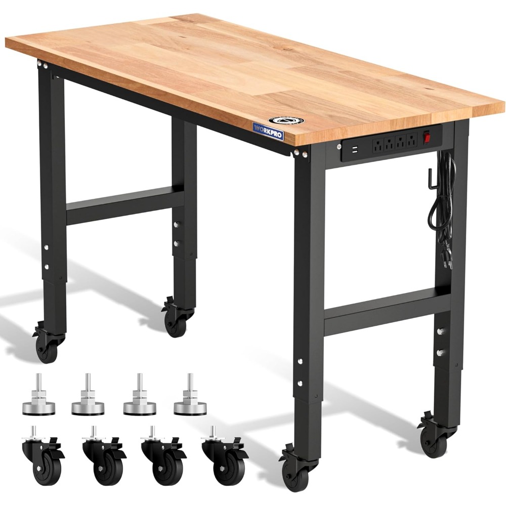 Woodworking Workbench - Bancada de trabalho para garagem, bancada