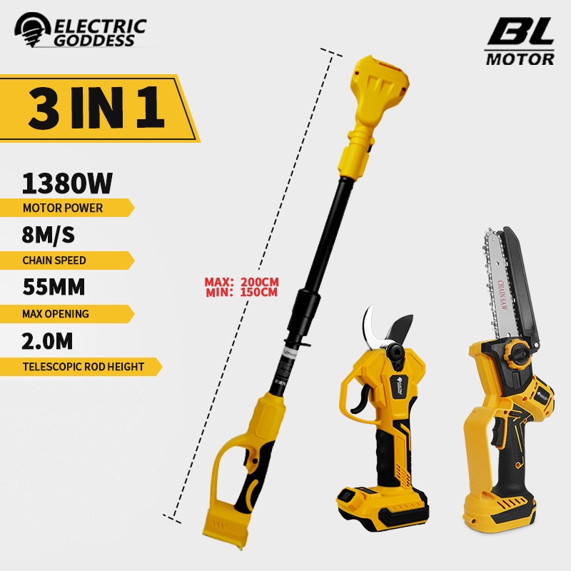 Woodworking Electric Saw - Sem escova 6 Polegada motosserra elétrica