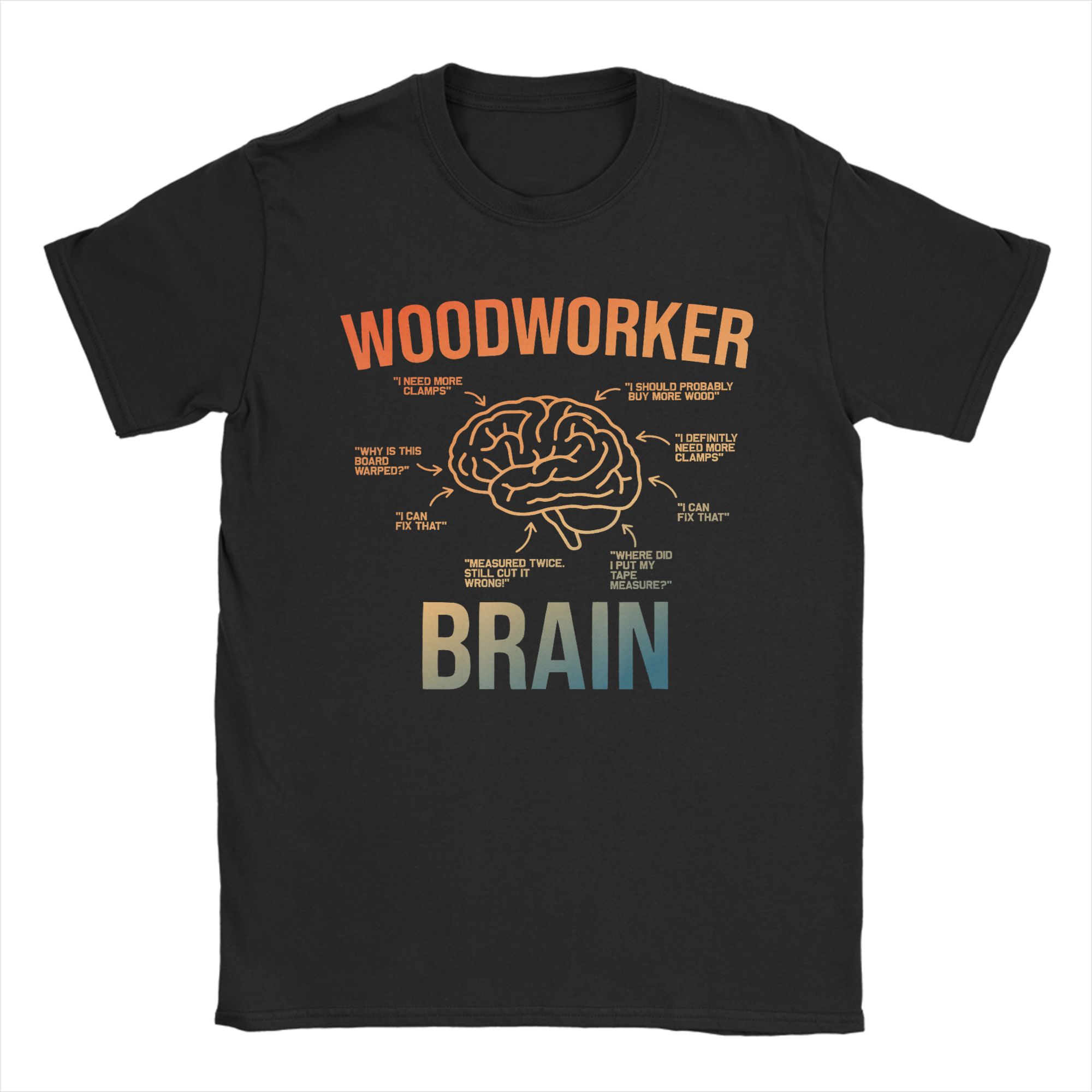 Woodworking Gift Ideas - Camiseta masculina de algodão puro, camiseta