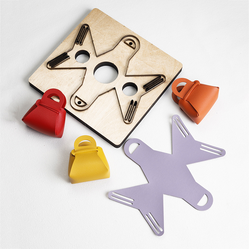 Woodworking Templates - Corte de couro cortado mini saco