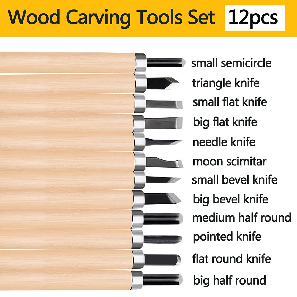 Woodworking Kits For Beginners - Conjunto profissional de cinzel para escultura