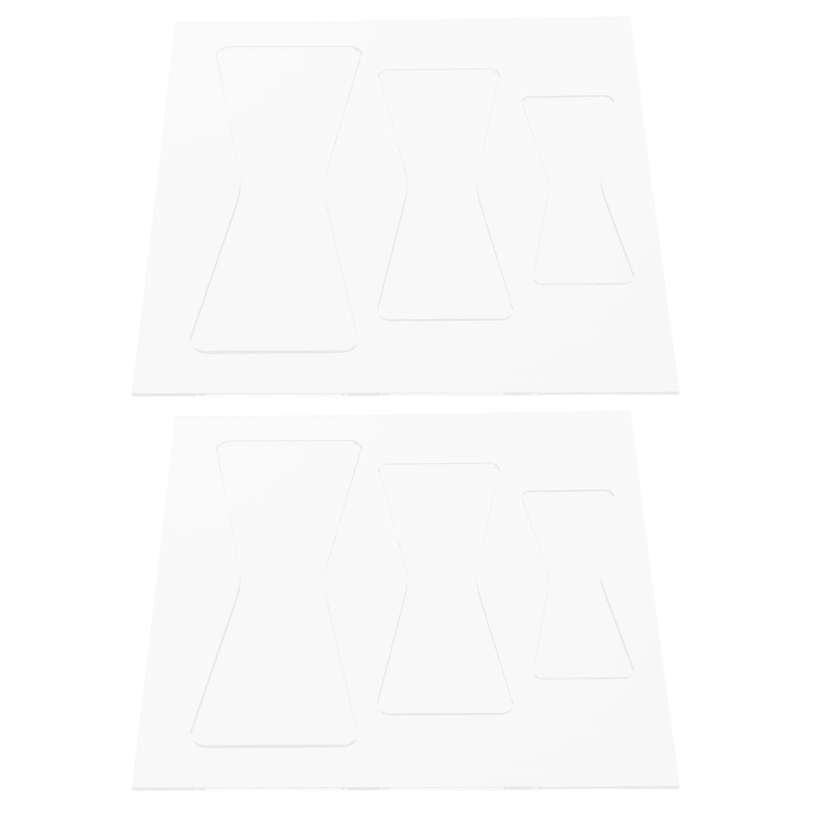 Woodworking Templates - Conjunto de 2 Peças de Gabaritos