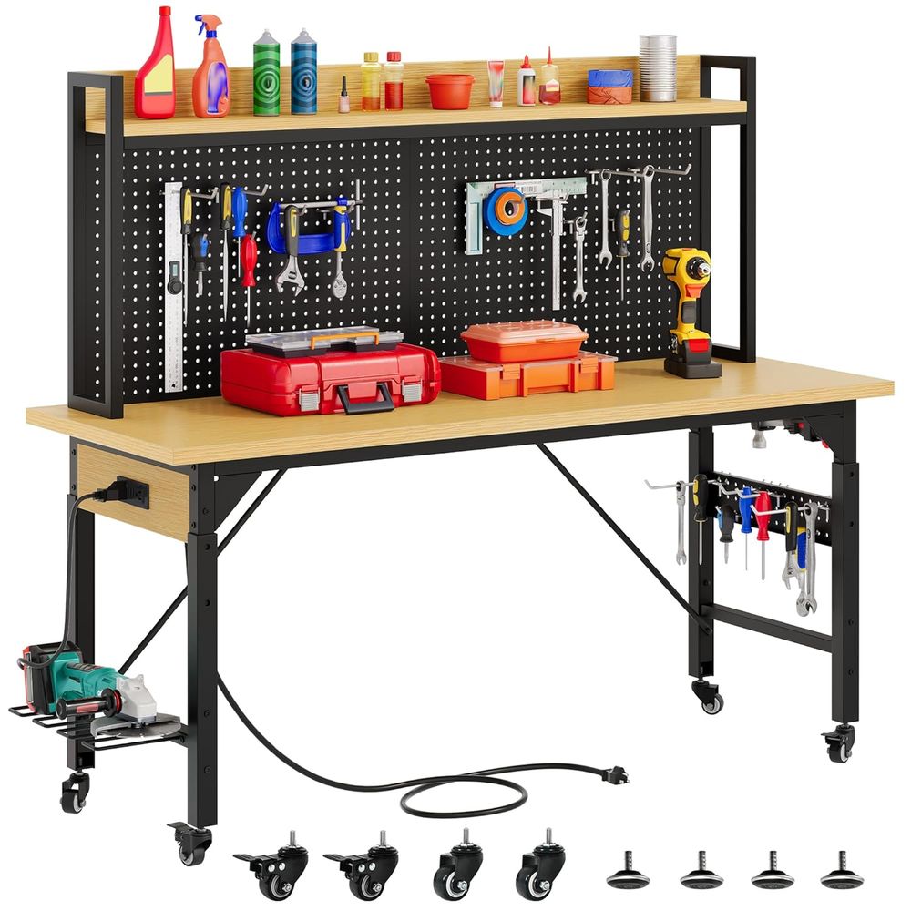 Woodworking Workbench - Bancada de Trabalho Reforçada de 60