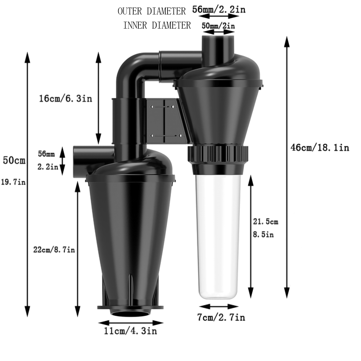 Filtração dupla-coletor de poe - Woodworking Dust Collector avaliação e preço