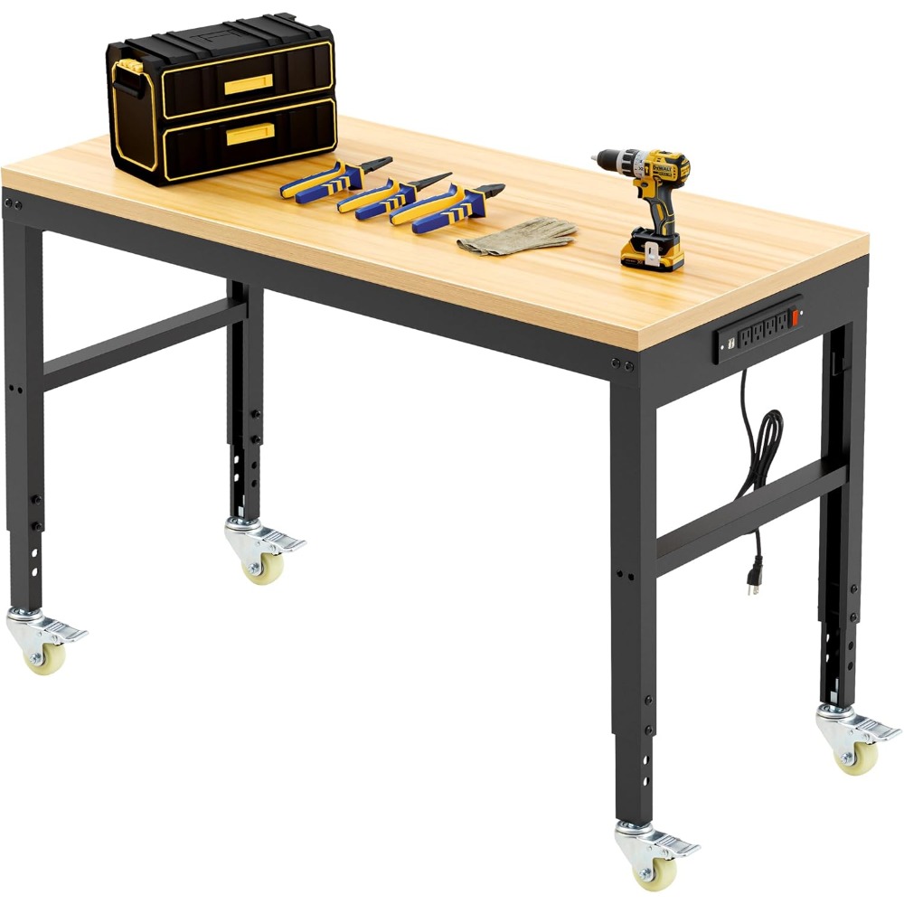 Bancada de trabalho ajustável, - Woodworking Workbench avaliação e preço