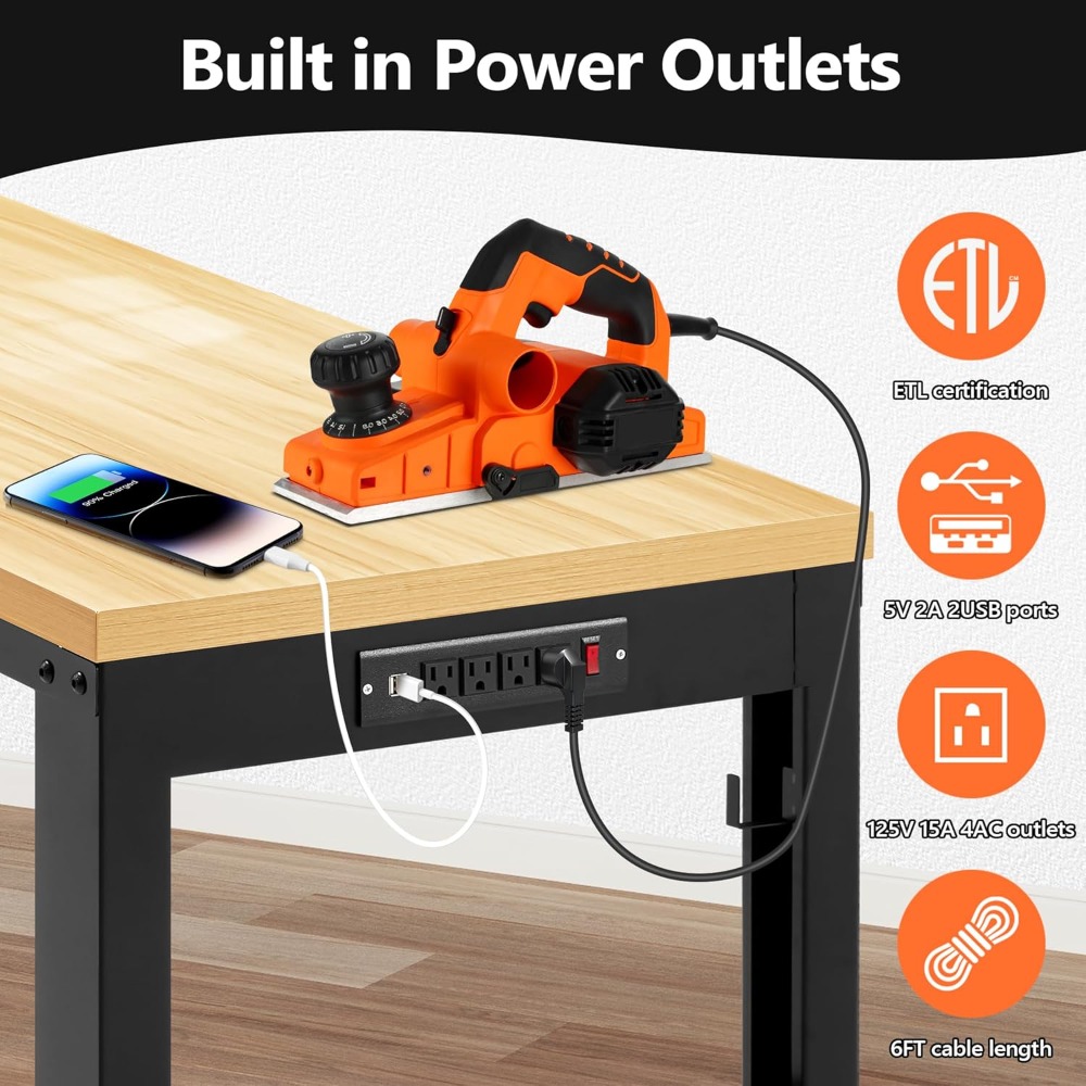 Bancada de trabalho ajustável, - Woodworking Workbench avaliação e preço