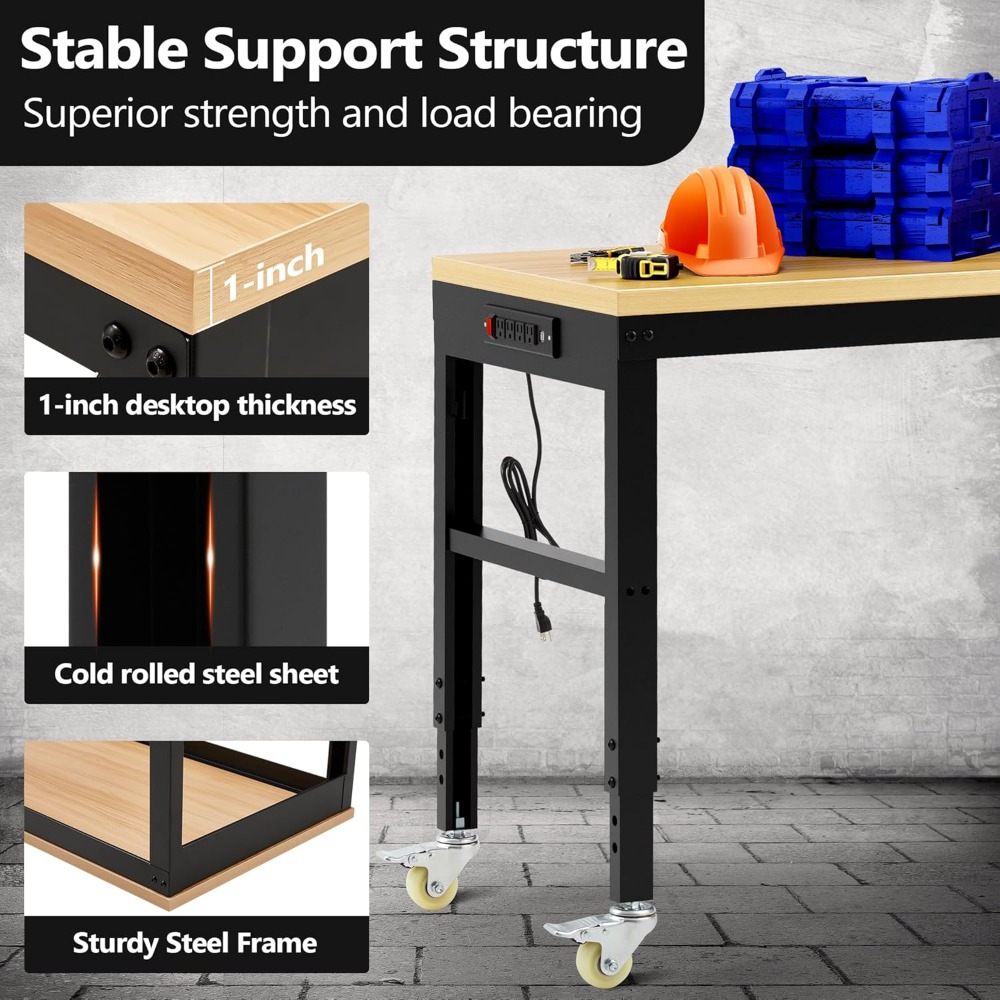 Bancada de trabalho ajustável, - Woodworking Workbench avaliação e preço