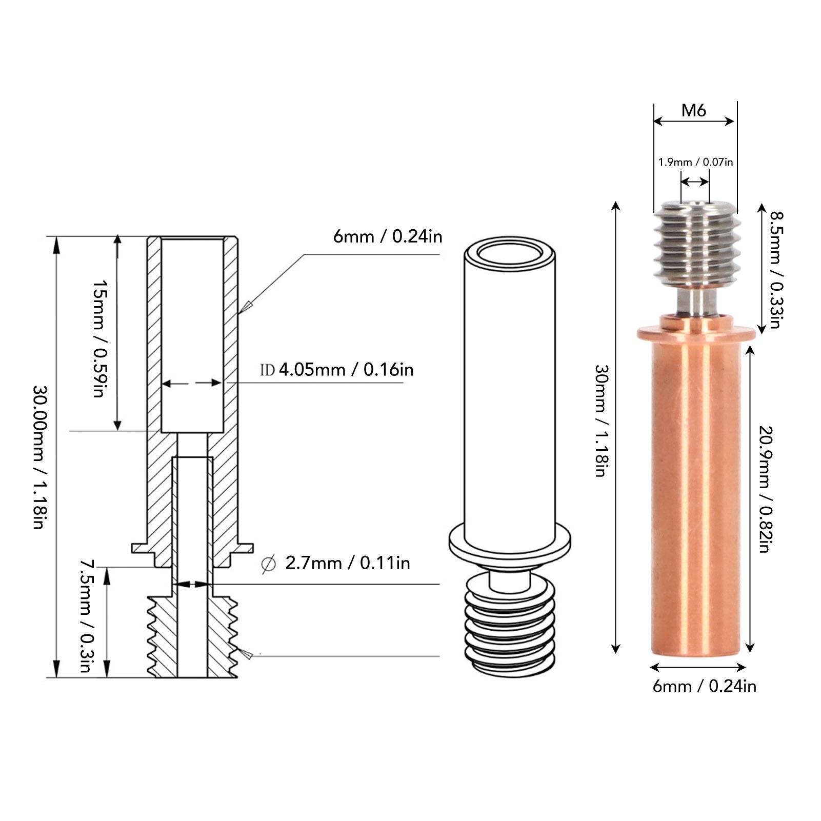 2 Peças Tubo Bimetálico de Que - Woodworking Youtube avaliação e preço