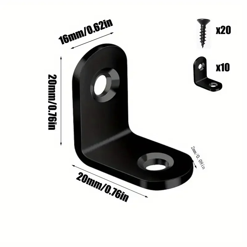 10/20 pces l suporte de canto  - Woodworking Joints avaliação e preço