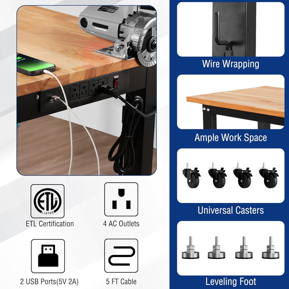 Bancada de trabalho para garag - Woodworking Workbench avaliação e preço