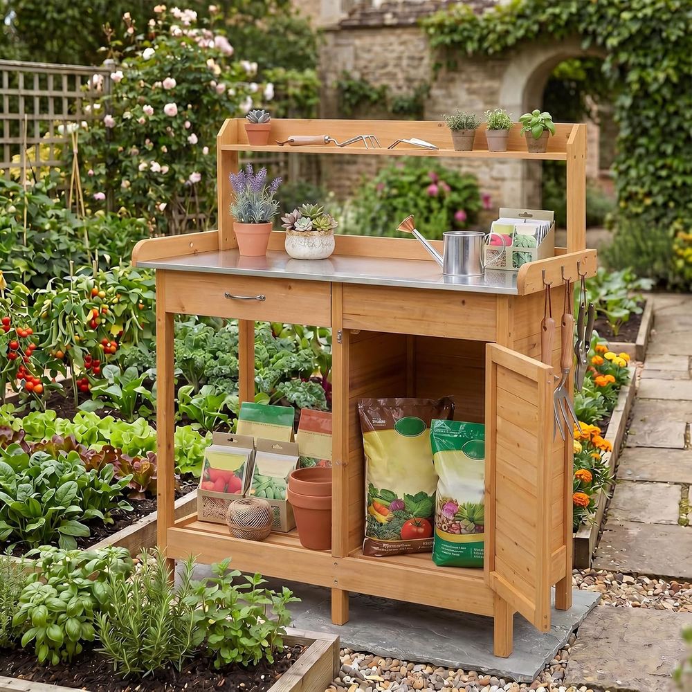 Mesa de Jardinagem Externa de  - Woodworking Workbench avaliação e preço