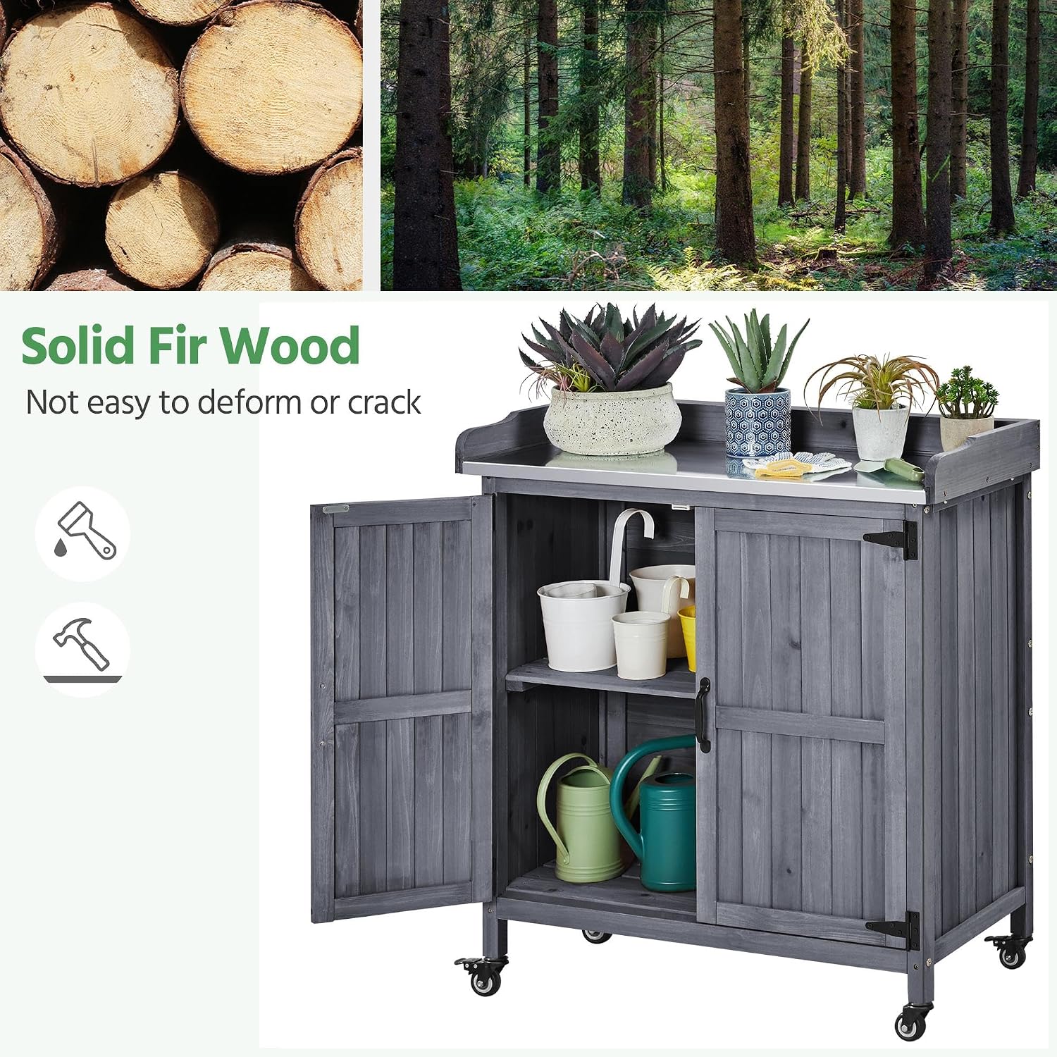 Mesa de Jardinagem para Exteri - Woodworking Workbench avaliação e preço