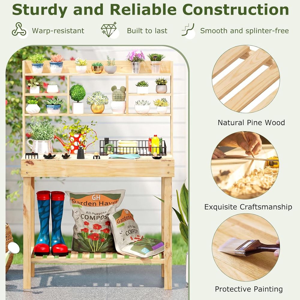 Mesa de Jardinagem, Bancada de - Woodworking Workbench avaliação e preço